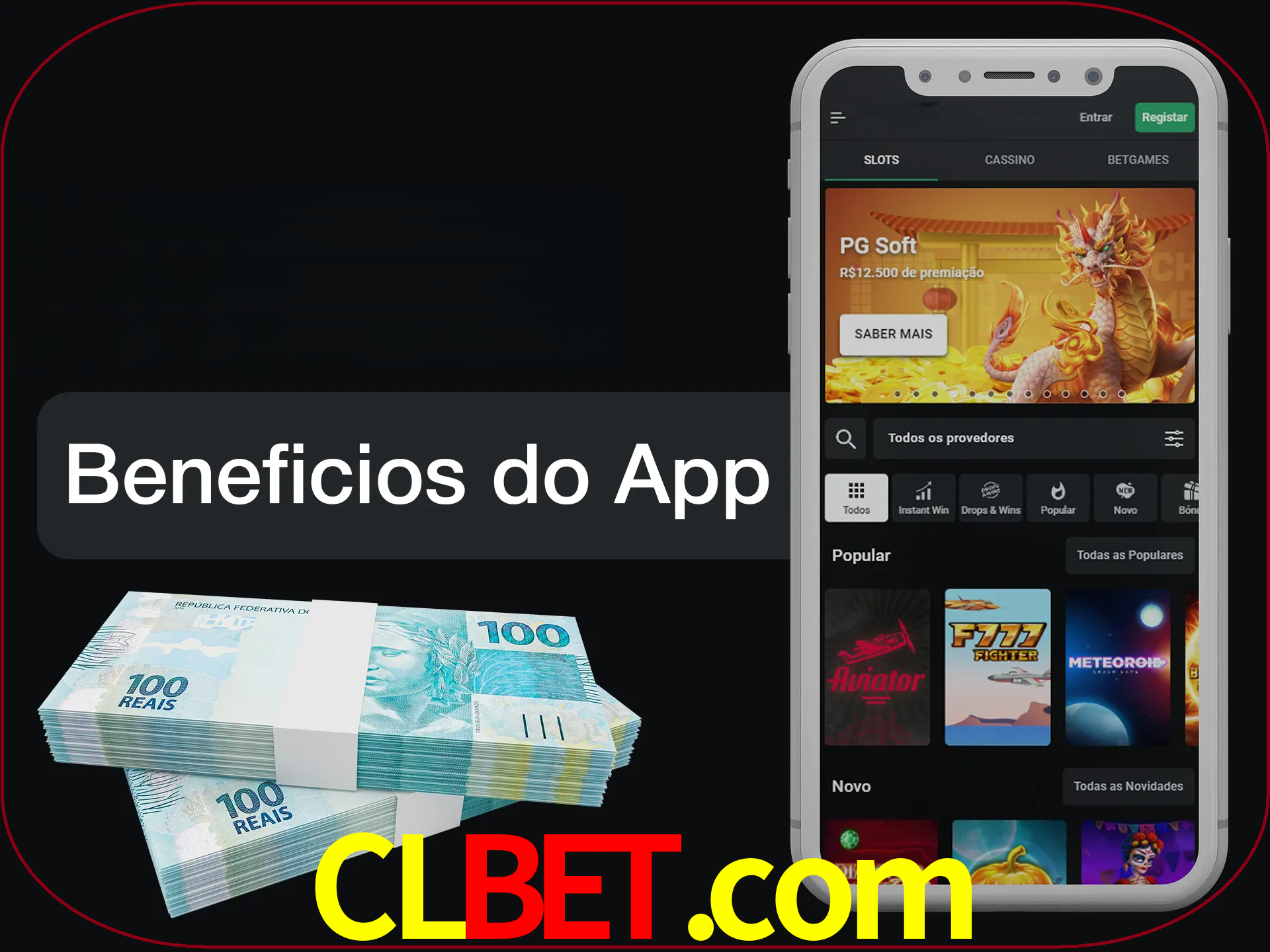 Obtenha todos os benefícios usando o aplicativo.