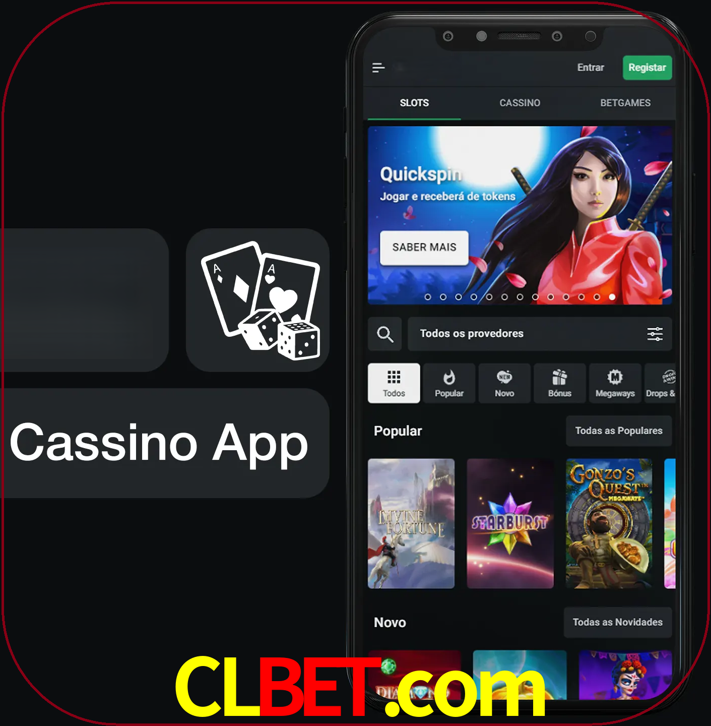 Jogue jogos de cassino e ganhe.
