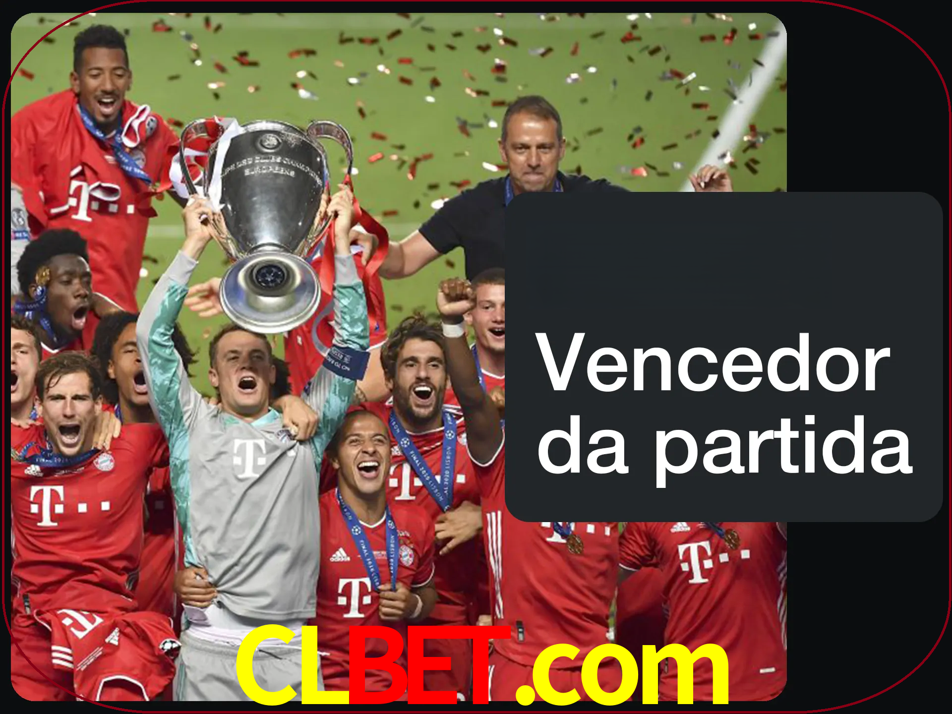 Aposte no vencedor e ganhe uma grande quantia de dinheiro.