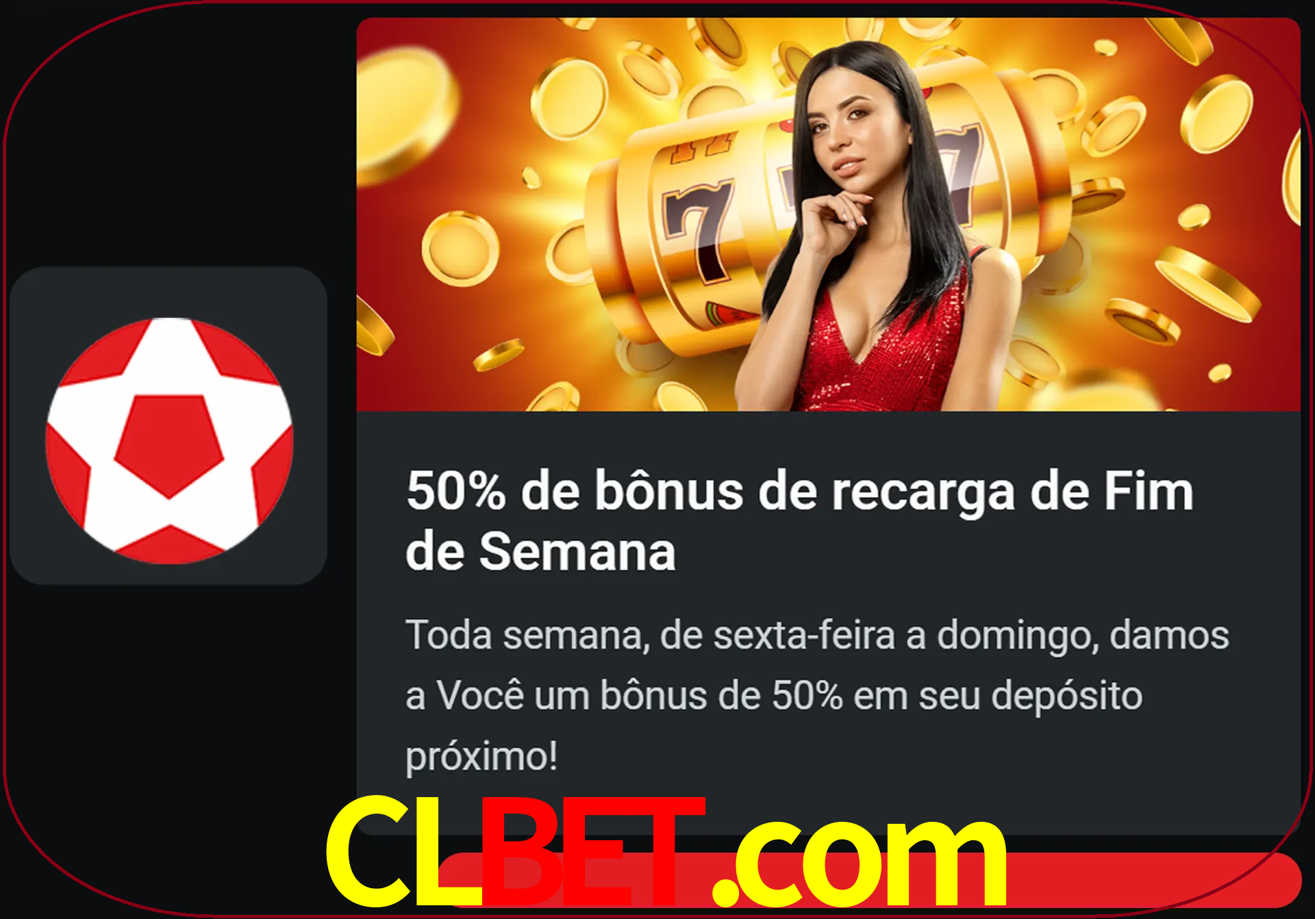 Volte a cada semana para receber novos bônus em dinheiro.