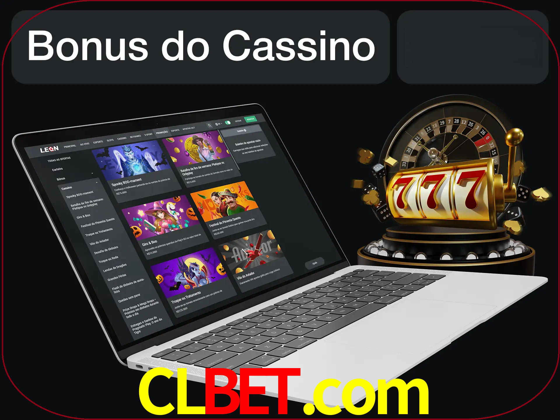 Use o bônus do cassino para começar melhor.