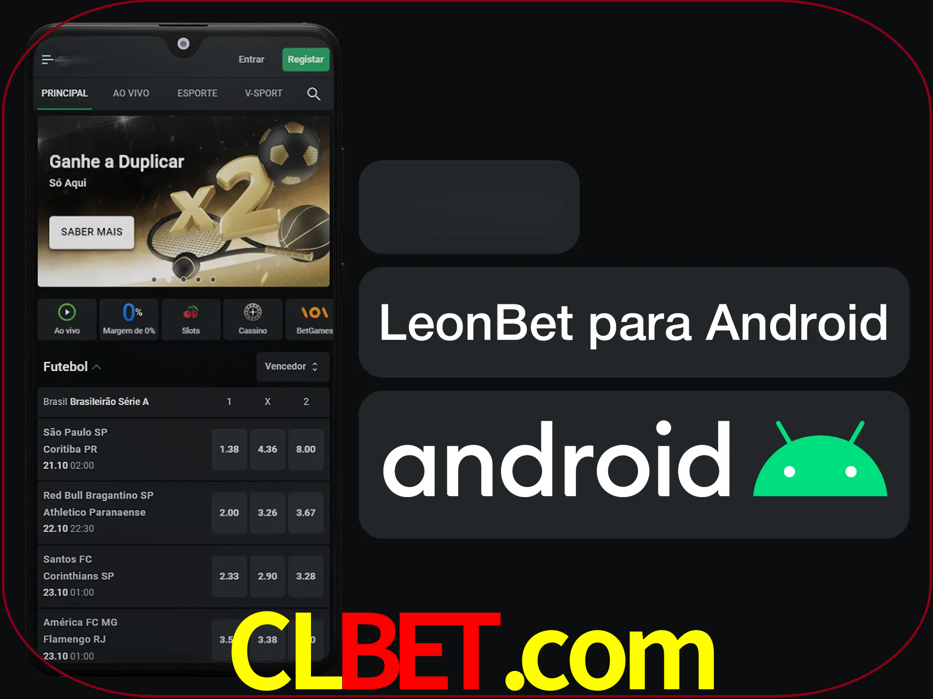 Adquira sua versão poket de LeonBet.