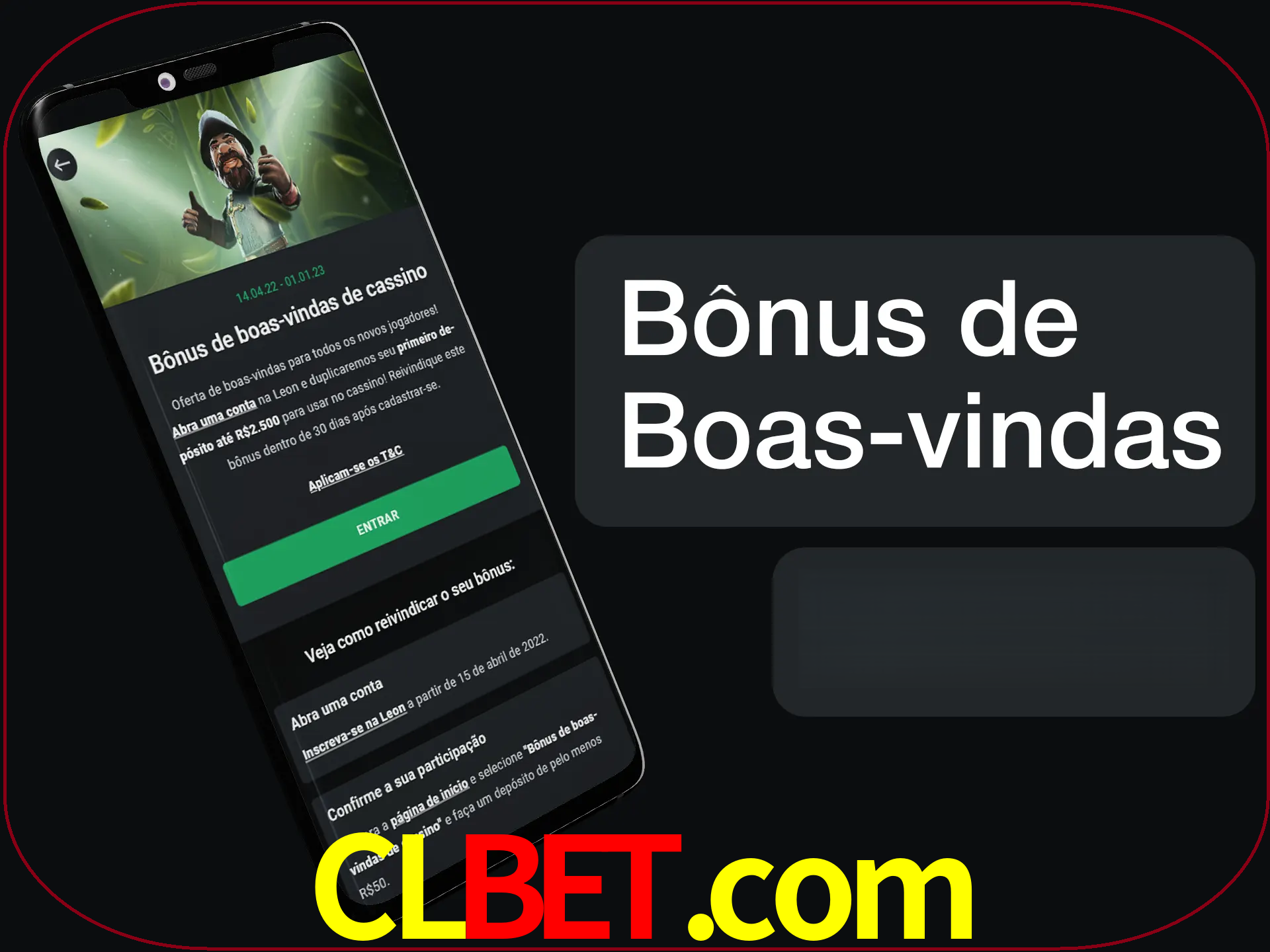 Não se esqueça de usar o bônus de boas-vindas.