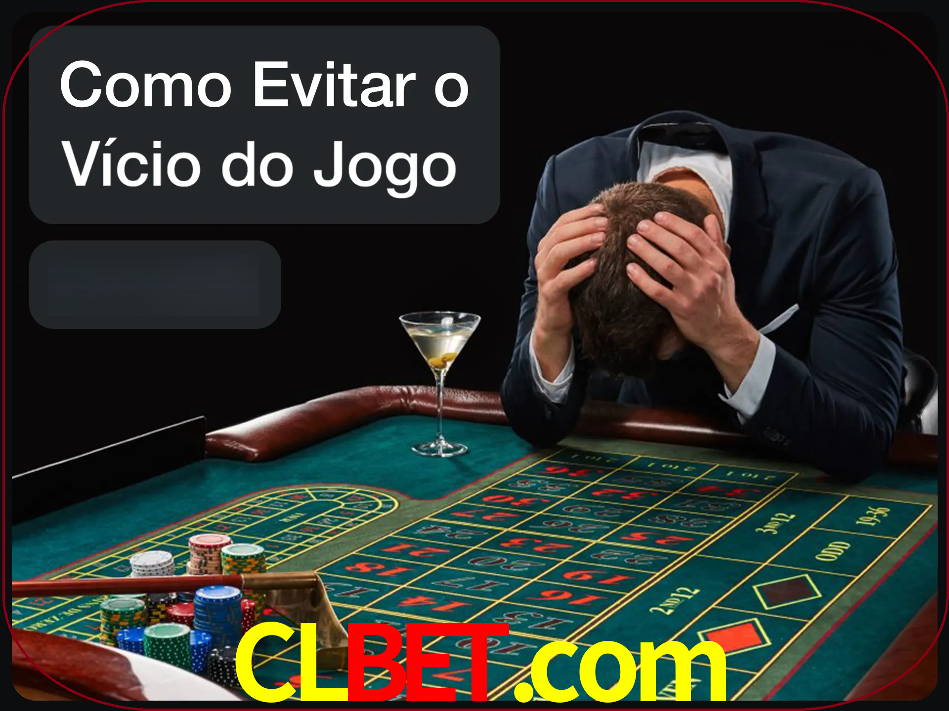 Você é responsável por cada uma de suas apostas.